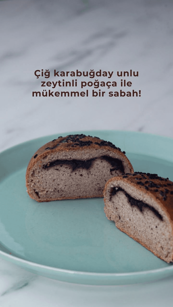 Karabuğday Unlu Zeytinli Poğaça