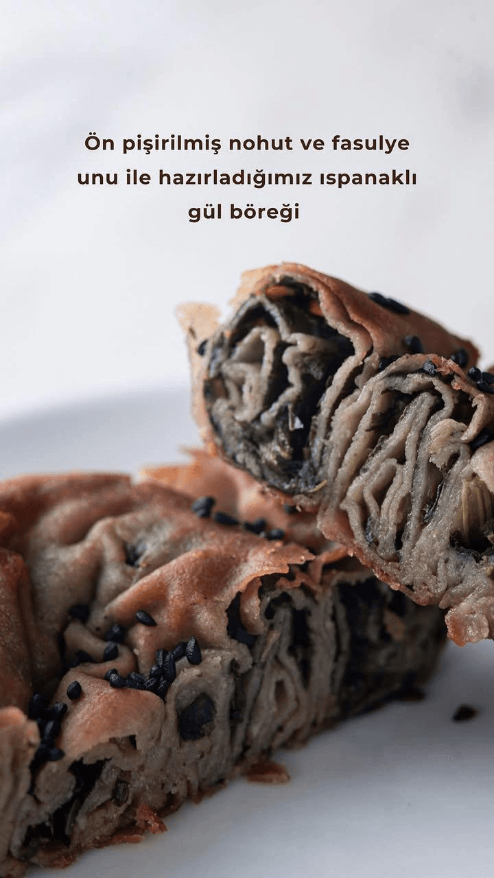Ispanaklı gül böreği