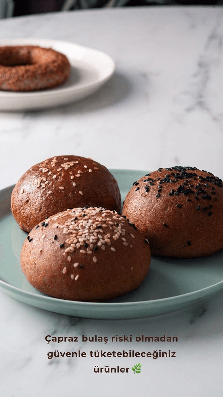 Susamlı burger ekmekleri